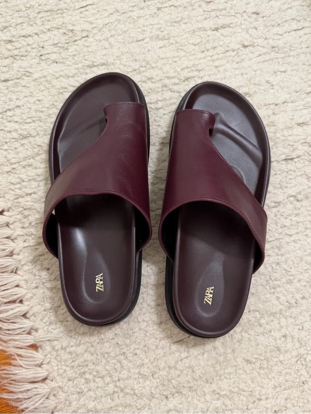 Zara Leather Sandals - Picture 3 of 4